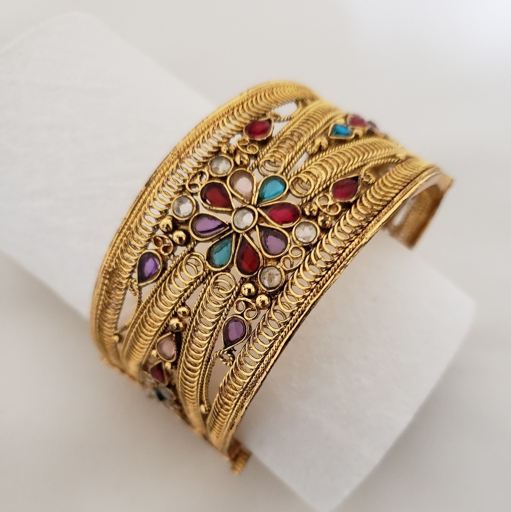 Antique Multi color Golden Bracelet